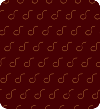 Showit repeating music symbol pattern reinforcing strong creative brand identity across all touchpoints