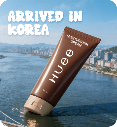 Huee moisturizing cream Korea launch campaign showcasing global skincare brand reach
