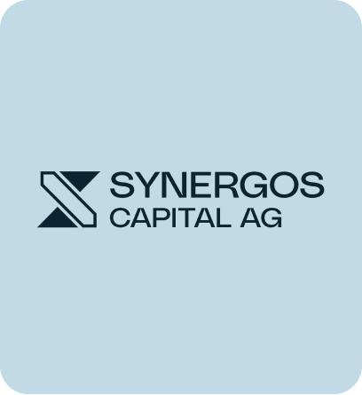 Synergos Capital sharp X logo symbolizing investment innovation